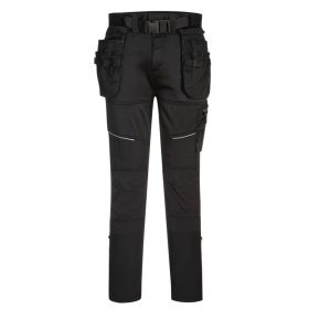   Portwest KX343 Holster Jogger sztreccs lengőzsebes munkavédelmi nadrág - Fekete