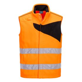   Portwest PW231 Hi-Vis polár jól láthatósági munkavédelmi mellény - Narancs-Fekete