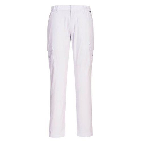 Portwest S231 Stretch Slim Fit Combat pamut munkavédelmi nadrág - Fekete