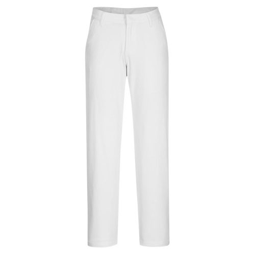 Portwest S235 Stretch Slim Fit Chino pamut női munkásnadrág - feher