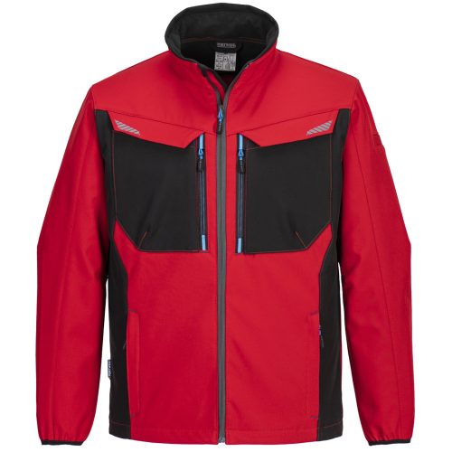Portwest T750 Softshell vízálló munkavédelmi kabát - Mélypiros