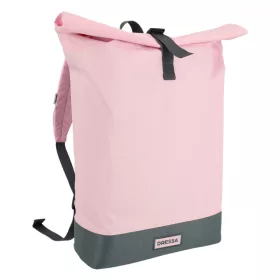   Dressa Bag Rolltop csavart tetejű laptoptartós hátizsák - rózsaszín