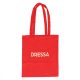 Dressa Shopping Bag pamutvászon bevásárló táska - piros
