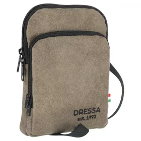   Dressa Travel vállra akasztható műbőr irat telefon és pénztárca tartó - szürke
