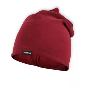   Dressa DRS hosszított biopamut vékony beanie sapka - bordó
