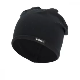   Dressa DRS hosszított biopamut vékony beanie sapka - fekete
