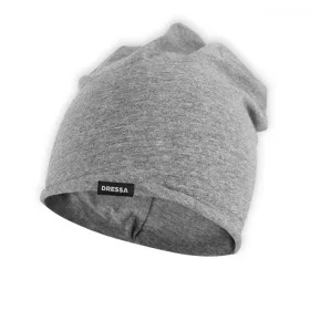   Dressa DRS hosszított biopamut vékony beanie sapka - melírszürke