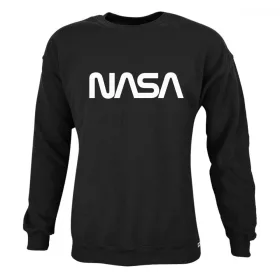 Nasa Worm nagyméretű környakú pamut pulóver
