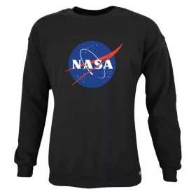 Nasa Insignia környakú pamut pulóver