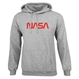Nasa Worm nagyméretű kenguruzsebes pamut kapucnis pulóver