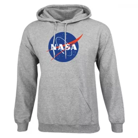   Nasa Insignia nagyméretű kenguruzsebes pamut kapucnis pulóver