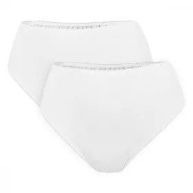   Dressa 303 8cm magas derekú rugalmas pamut bugyi - fehér - 2db
