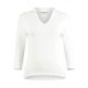 Regular Fit Mandarin Collar Top 3/4 Sleeve