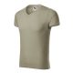 MALFINI 146 Slim Fit V-neck Póló férfi