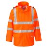 Portwest FR41 Sealtex Flame Hi-Vis lángálló antisztatikus jól láthatósági munkavédelmi esőkabát - Narancs