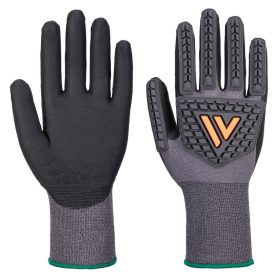   Portwest A715 Grip 15 ESD nitril ütésálló antisztatikus munkavédelmi kesztyű - Fekete