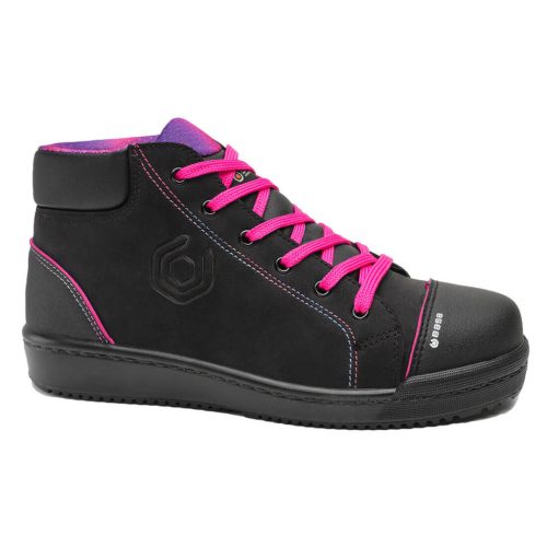Portwest B0241B Base Margot Top S3 SRC női antisztatikus vízálló munkavédelmi bakancs - Fekete/Fukszia