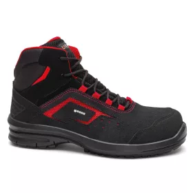   Portwest B0983B Base Eris Top S1PL FO SR antisztatikus fémmenetes munkavédelmi bakancs - Fekete/Piros