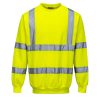 Portwest B303 Hi-Vis környakú vasúti jól láthatósági munkavédelmi pulóver - Narancs 