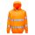 Portwest B304 Hi-Vis kapucnis vasúti jól láthatósági munkavédelmi pulóver - Narancs  