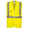 Portwest C357 Hi-Vis Executive vasúti jól láthatósági munkavédelmi mellény - Narancs