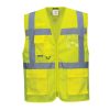 Portwest C376 Hi-Vis Athen MeshAir vasúti jól láthatósági vezetői munkavédelmi mellény - Narancs