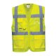 Portwest C376 Hi-Vis Athen MeshAir vasúti jól láthatósági vezetői munkavédelmi mellény - Sárga