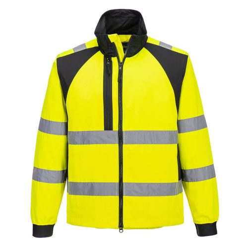 Portwest CD861 Hi-Vis Eco vízálló jól láthatósági munkavédelmi kabát - Narancs/Fekete