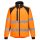 Portwest CD875 Eco Hi-Vis vízálló jól láthatósági munkavédelmi softshell kabát - Narancs/Fekete