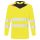 Portwest DX416 Hi-Vis hosszú ujjú jól láthatósági munkavédelmi póló - Sárga/Fekete