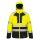 Portwest DX430 Hi-Vis Class 2 vízálló jól láthatósági munkavédelmi télikabát - Sárga/Fekete