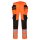 Portwest DX442 Hi-Vis sztreccs jól láthatósági lengőzsebes munkásnadrág - Narancs/Fekete