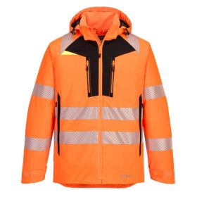   Portwest DX461 Hi-Vis vízálló jól láthatósági munkavédelmi télikabát - Narancs/Fekete