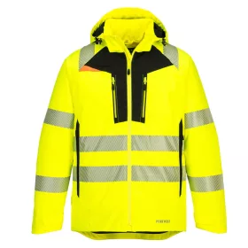   Portwest DX461 Hi-Vis vízálló jól láthatósági munkavédelmi télikabát - Sárga/Fekete