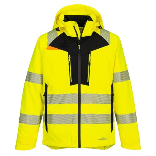 Portwest DX462 Hi-Vis vízálló jól láthatósági munkavédelmi esőkabát - Narancs