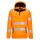 Portwest DX482 Hi-Vis 1/4 cipzáros kapucnis sztreccs jól láthatósági munkavédelmi pulóver - Narancs/Fekete 
