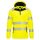 Portwest DX482 Hi-Vis 1/4 cipzáros kapucnis sztreccs jól láthatósági munkavédelmi pulóver - Sárga/Fekete 