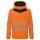 Portwest DX483 Hi-Vis kapucnis sztreccs jól láthatósági munkavédelmi pulóver - Narancs/Fekete