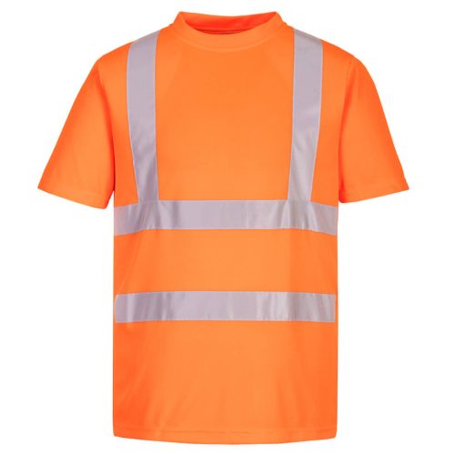 Portwest EC12 Hi-Vis Eco jól láthatósági munkavédelmi póló - 6db - Narancs 