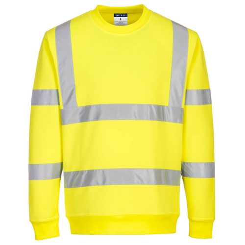 Portwest EC13 Hi-Vis Eco jól láthatósági munkavédelmi pulóver - Narancs 
