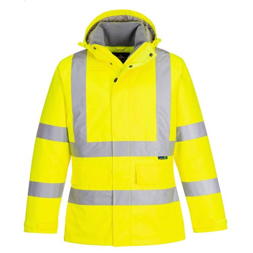 Portwest EC60 Eco Hi-Vis vízálló jól láthatósági munkavédelmi télikabát - Narancs