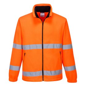   Portwest F250 Hi-Vis Essential cipzáros polár jól láthatósági munkavédelmi pulóver - Narancs