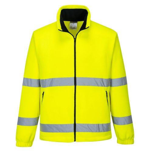 Portwest F250 Hi-Vis Essential cipzáros polár jól láthatósági munkavédelmi pulóver - Narancs