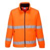 Portwest F303 Hi-Vis Windbreaker cipzáros polár jól láthatósági munkavédelmi pulóver - Narancs