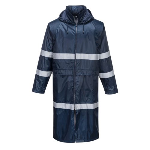 Portwest F438 Classic Iona vízálló fényvisszaverős munkavédelmi esőkabát - Navy