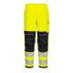 Portwest FR409 Hi-Vis női lángálló jól láthatósági munkavédelmi nadrág - Sárga/Fekete
