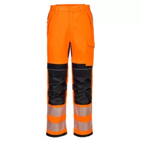   Portwest FR414 HVO Work lángálló munkavédelmi nadrág - Narancs/Fekete