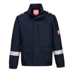   Portwest FR601 Bizflame Plus Lightweight pamut  lángálló antisztatikus munkavédelmi kabát - Navy