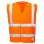 Portwest FR71 Hi-Vis jól láthatósági antisztatikus lángálló munkavédelmi mellény - Narancs
