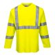 Portwest FR96 Hi-Vis hosszú ujjú lángálló antisztatikus jól láthatósági munkavédelmi póló - Sárga